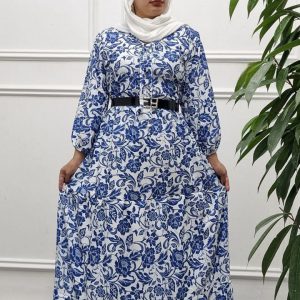 پیراهن ساحلی کرپ فلور بوکاتی خارجی
